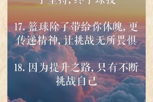 篮球 努力训练的句子怎么写